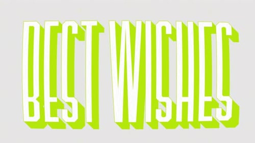 Best Wishes Text Animation with Dynamic Shadow