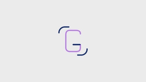 Minimalist Letter G Line Draw Logo Animation
