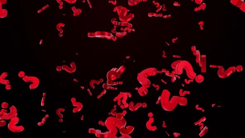 Question Mark Background Loop Animation