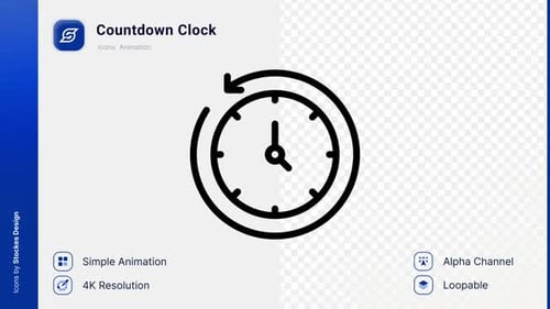 Animations-Countdown-Uhrsymbol