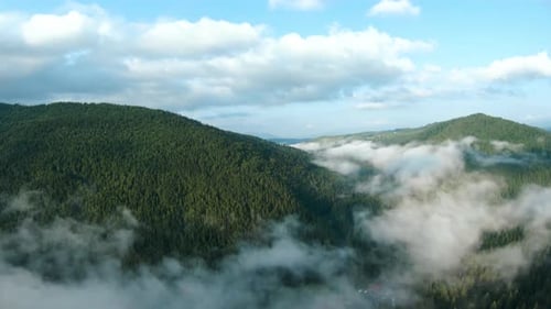 Aerial View of Beautiful Mountain Landscape