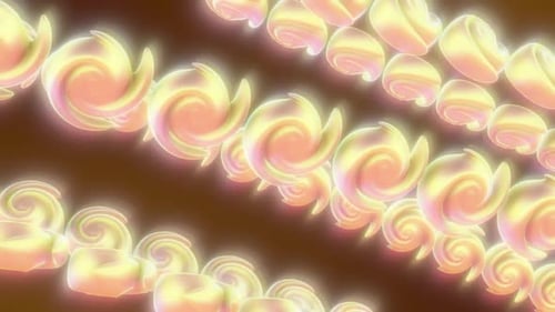 Abstract Fluid Glowing Swirls Background Motion Graphic