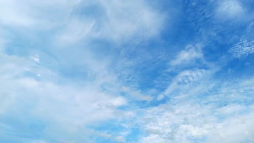 Blue Sky and White Clouds Time-lapse