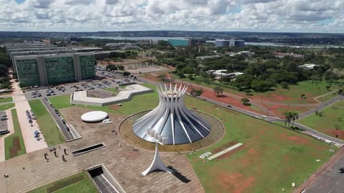 vista aérea da Catedral Metropolitana de Brasília