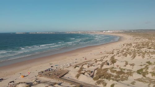 Peniche , portugal aerial flight