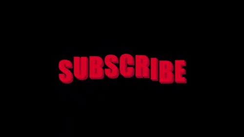 Wavy Bouncing Subscribe Text Animation