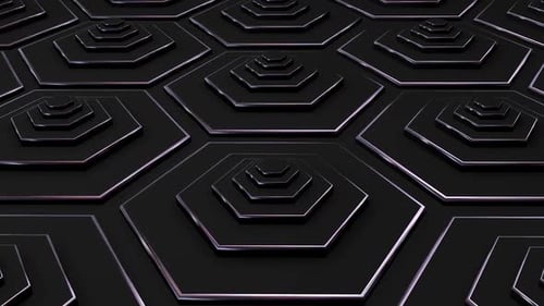 Textured hexagonal pattern on dark background