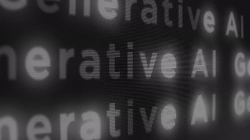 Generative Ai Grid Screen Motion Background