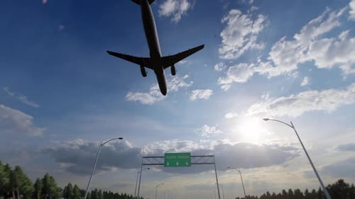 Addis Ababa City Road Sign - Airplane Arriving To Addis Ababa Airport Travelling To Ethiopia