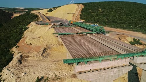 High Way Bridge And Landscape