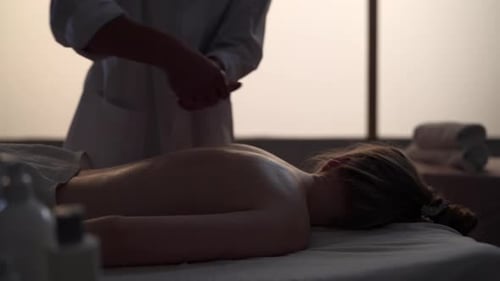 Relaxing Back Massage at a Serene Spa