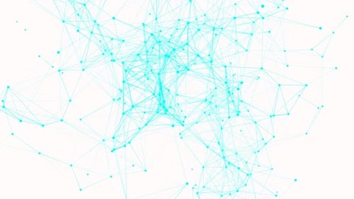 Fundo abstrato do plexo digital e linhas, pontos, conexão de rede, ciência e tecnologia. 5174