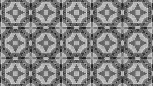 Boucle de kaléidoscope mandala abstraite blanche V6