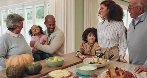 Family Togetherness at Holiday Feast