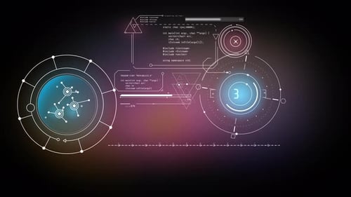 Futuristic HUD Display Interface Animation