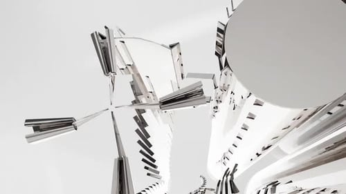 Tech Business White Gray Background