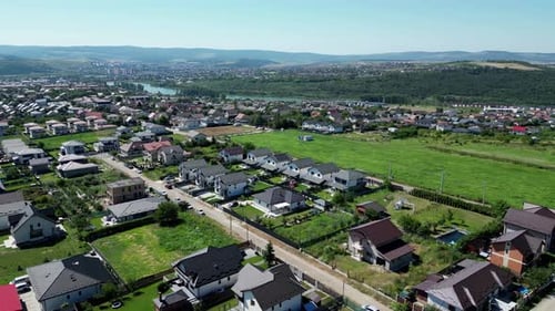 luxury homes and summer cottages outside of Iasi overlooking Lake Ezăreni, Romania