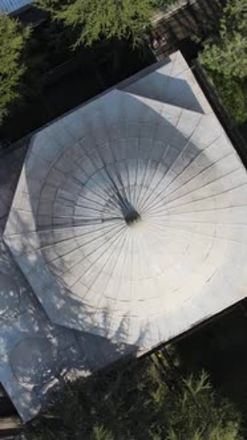 Aerial Historical Mosque Dome