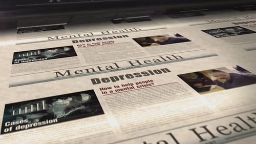 Depression newspaper printing press