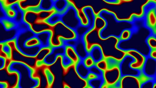 Abstract Fluid Organic Morphing Colors Background