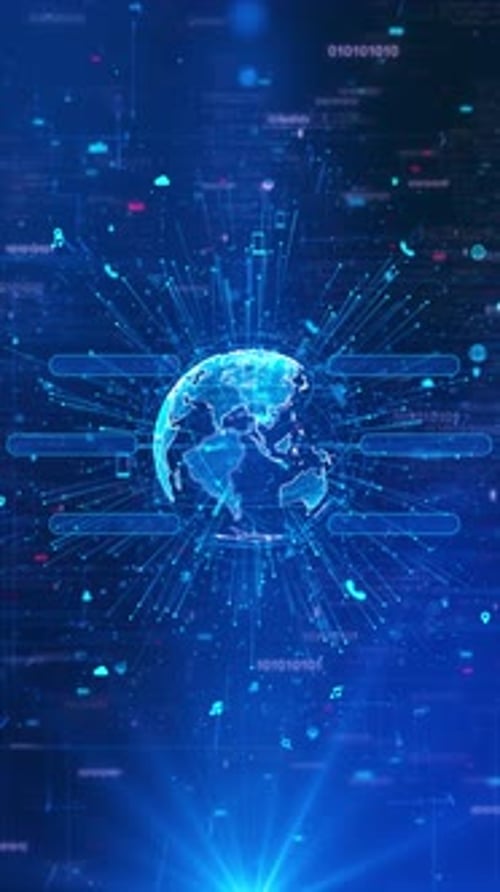 HUD infographics planet earth Earth in space HUD interface elements. Planet Earth hologram