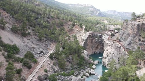 Aerial Valley Creekbed