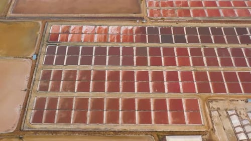 Aerial View of Salt Production Ponds