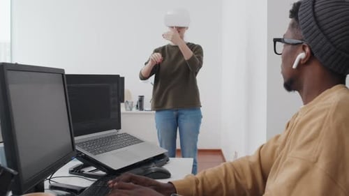 Programmers Using Augmented Reality Technology