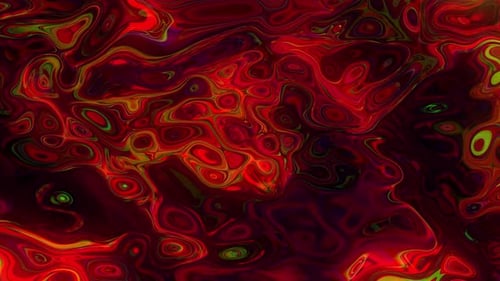 Abstract Red Fluid Psychedelic Flowing Motion Background
