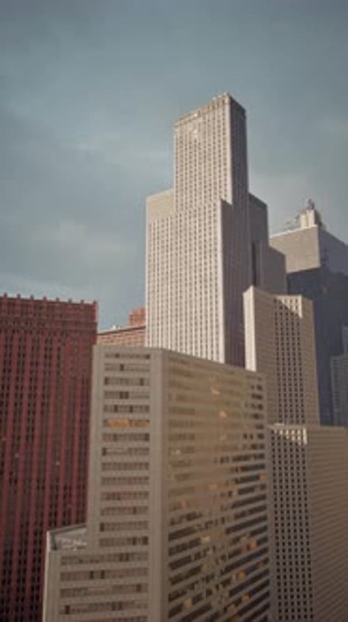 Skyscraper Dominating Cityscape