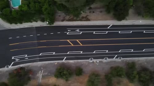 Vue aérienne de Freshly Paved Road HD