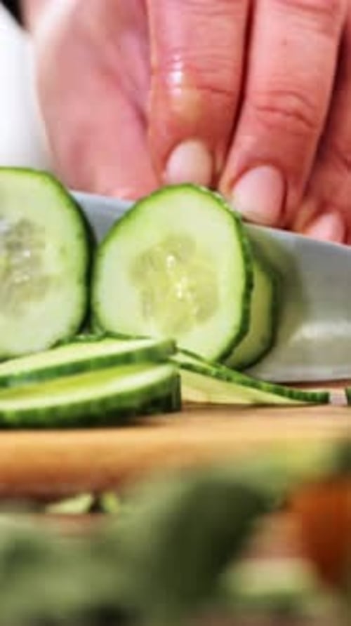 Vertical View Of Mixed Salad