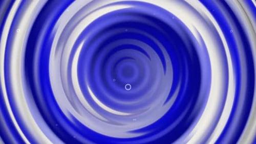 Abstract Blue and White Fluid Swirl Vortex Animation