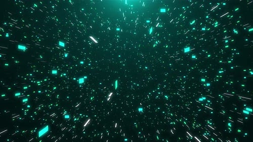 3D Abstract Particles Flow Digital Cyberspace Digital Connection Background Particle Wave Lights