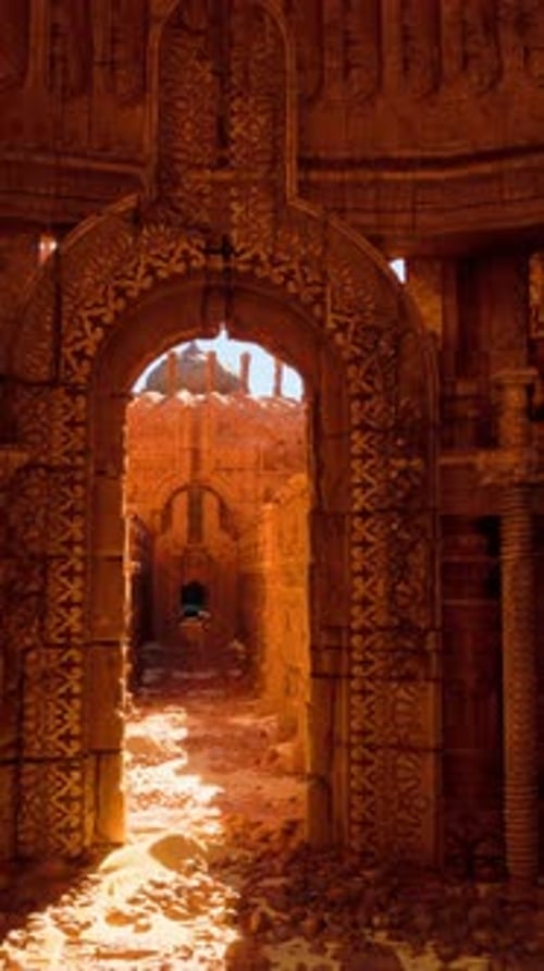 A Very Old Looking Building with a Big Door