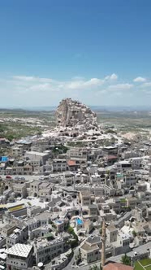 Vue aérienne de Pigeon Valley, Vue aérienne de la Cappadoce, Uchisar