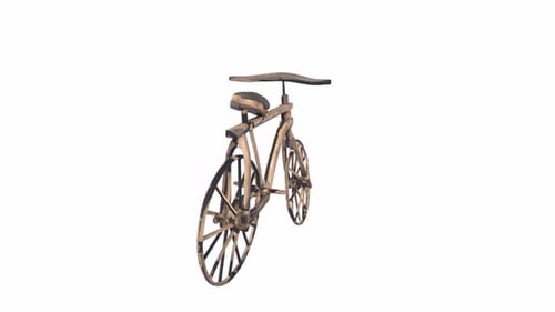 Vintage-Fahrradmodell aus Holz
