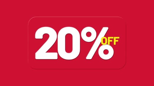 Modern 20 Percent Off Discount Sale Marketing Graphic