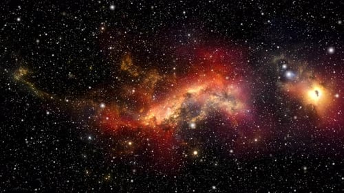 Witness the Cosmic Symphony of Galaxies and Stars in a Breathtaking Celestial Display