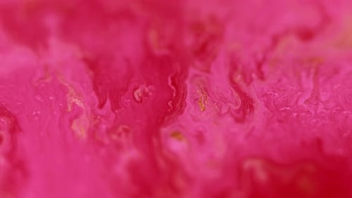 Abstract Pink and Gold Swirling Liquid Background