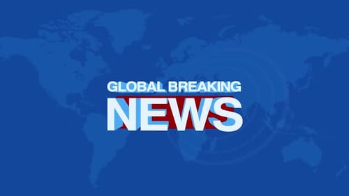 Global Breaking News Animation Background For World News Broadcast 4K