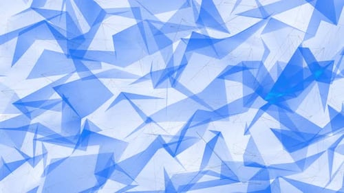 Abstract Blue Geometric Lines and Shapes Network Background