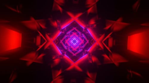Rotating Pulsating Surreal Futuristic Multicolor VJ Seamless Loop