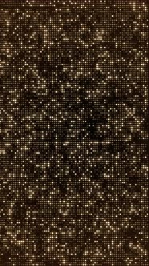 Shimmering Vertical Grid of Golden Lights Background