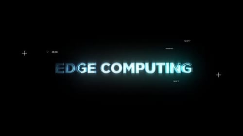 Edge Computing Word Hi Tech Titles