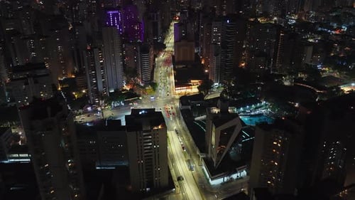 Curitiba Brazil Downtown Night Curitiba Skyline