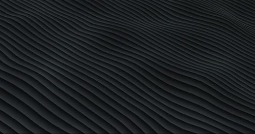 Minimal dark background in loop with stripes and waves smooth motion.