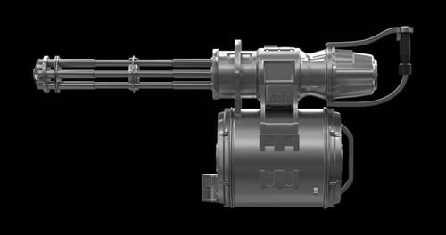 Single Rotating Minigun On Alpha Loop – 4K