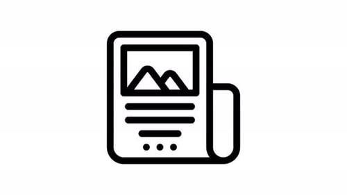 leaflet line icon animation
