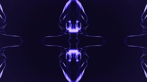 Abstract Neon Glowing Kaleidoscope Energy Pattern Background